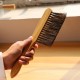 Brush cleaning Soft thick brush, paint residue, wooden stick
